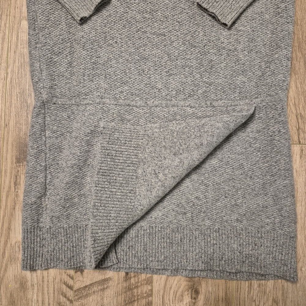 Club Monaco Women's Minimalist Grey Italian Wool Knit Midi Dress Size Medium - Picture 3 of 5